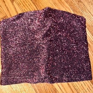 Purple sparkly tub top